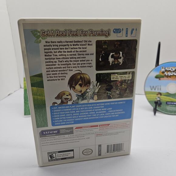 Harvest Moon: Tree of Tranquility Nintendo Wii 2007 CIB Tested Working Complete - Picture 3 of 4